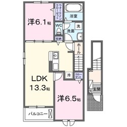 クルールＡの物件間取画像